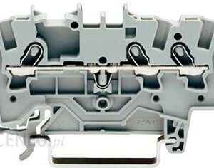 WAGO złącze przelotowe 3-przewodowe Szare do przewodów 0,25 - 1,5 mm2 2001-1301